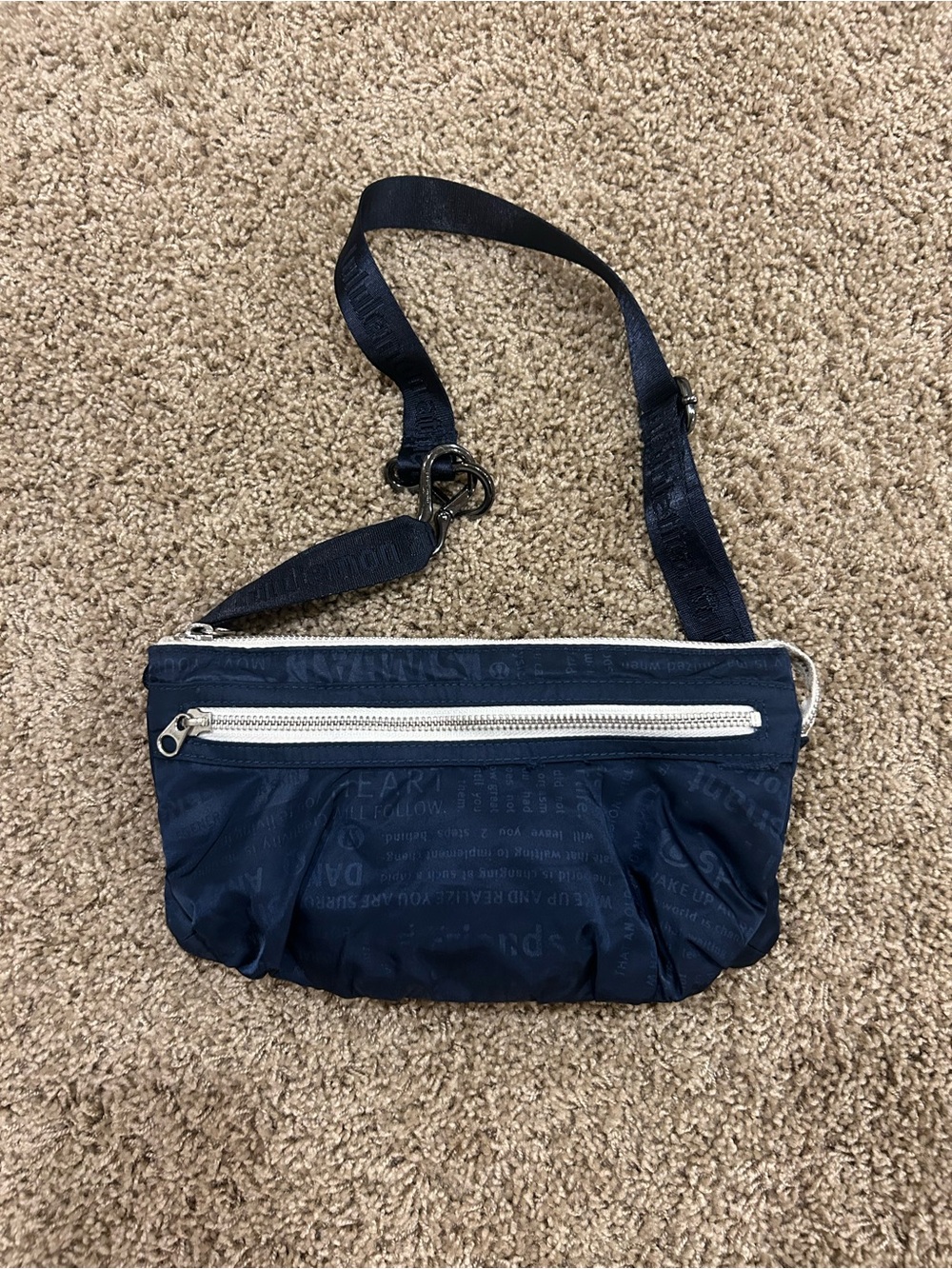 Lululemon Navy  Crossbody Shoulder Bag